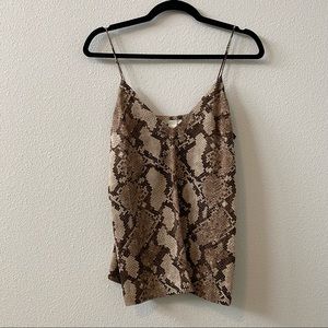 Snake print tank